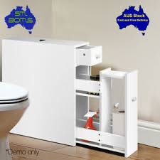 slim bath toilet storage narrow cabinet
