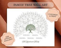 Family Tree Chart Digital Editable 6