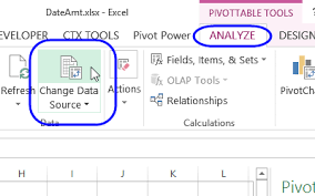 excel pivot table source data