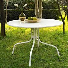 White Metal Garden Table Clearance 57