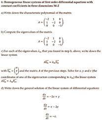 Solved Geneous Linear Systems Of