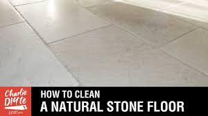 how to clean a natural stone floor