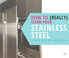 way to clean stainless steel appliances