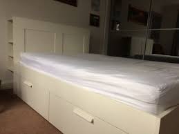 Brimnes Ikea Double Bed White With