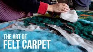 custom made felt carpets in kyrgyzstan