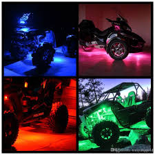 Atv Utv Trike Suv Wheel Undercar Led Lighting Kit 8 Inch Waterproof Rgb Tube Led Strip And Remote Sync Taillights Lights Red Atv Accessories For Sale Atv Accessories Online From Timyanggzld 30 16