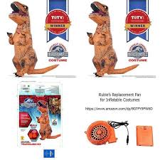 Rubies Jurassic World T Rex Inflatable Costume Childs Size