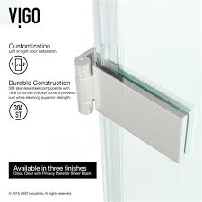 Vigo Soho Frameless Shower Door 28 In