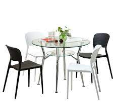 Astar Round Glass Top Dining Table