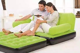 plastic inflatable sofa air bed