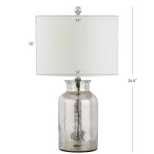 Mercury Silver Mercury Glass Table Lamp
