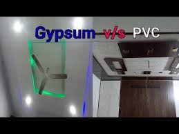 comparison between gypsum ceil and