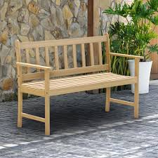 Brown Eucalyptus Garden Bench