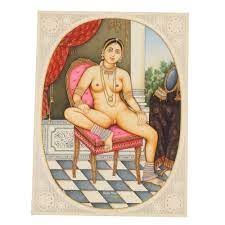 Indian Royal Lady Nude Painting Handmade Erotic Painting - Etsy Israel
