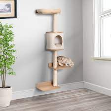 Pawhut Cat Tree Cat Shelf Wall Mounted