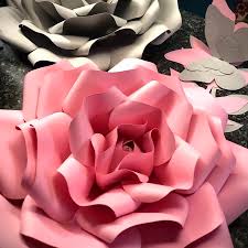 3d Paper Flowers Roses Wall Decorations