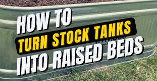 stock tank raised beds diy thistle