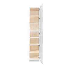 18 Inch White Shaker Cabinet Pantry