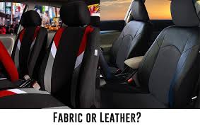 Leather Vs Fabric Seat Which Car Seat