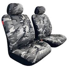 Cotton Canvas Army Camo Car Seat Covers