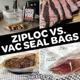 Can you use ziplock bags with sous vide?