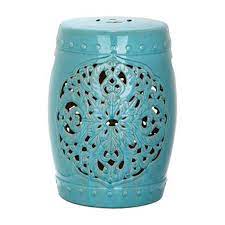 safavieh flora 18 in light blue ceramic
