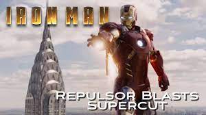 Mk42 arm 1/1 led armor right hand ironman mk42 blaster gauntlet wearable. Iron Man Repulsor Blasts Supercut Iron Man Age Of Ultron Youtube
