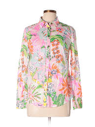 Check It Out Lilly Pulitzer For Target Long Sleeve Button Down Shirt For 12 99 On Thredup