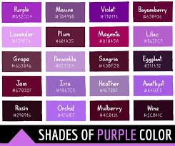 Shades Of Purple Purple Colour Shades