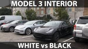 Tesla has also put out a clean white interior to match. Model 3 White Vs Black Interior Performance Vs Standard Youtube