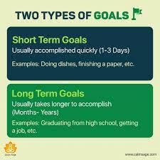 short term and long term goals
