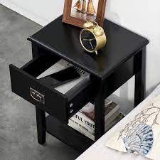 vecelo tall nightstand bedside table