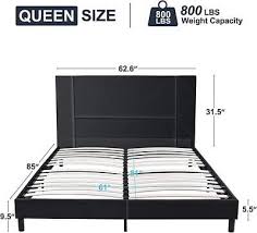Elegant Velvet Queen Size Bed Frame