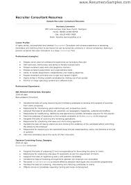 Corporate Recruiter Sample Resume Podarki Co