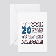 Hosting a birthday party ideas for adults is now more fun than ever! 20th Birthday Greeting Cards Cafepress