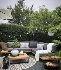 Solid Wood Lounge Garden Furniture Set