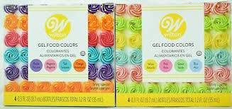 Usually, $1.39 per 2 oz. Wilton Gel Food Colors 8 Color Bundle 0 3 Fl Oz Each 70896124258 Ebay
