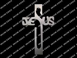 Name Cross Crucifix Religion Christ Faith Metal Wall Art Decor Sign