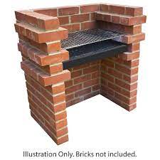 charcoal brick bbq diy stainless steel