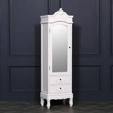 French Style White Single Door Armoire