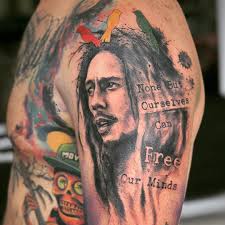 In some cases, the right track listened to at the right moment can assist you through some difficult times of your life and quotes for tattoos from songs and music are a great idea when it comes to word tattoo designs. Bob Marley On Twitter If You Had A Tattoo With One Of Bobmarley S Quotes Or Lyrics What Would It Say Redemptionsong By Ig Mullytattoo Https T Co Pspwqsihm4