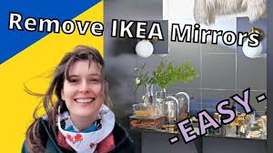 Remove Sticky Ikea Wall Mirrors