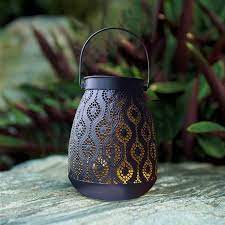 moroccan solar led lantern outdoor
