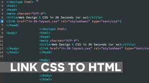how to link css to html doent you