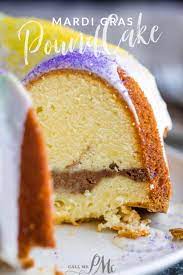 King Cake Pound Cake gambar png