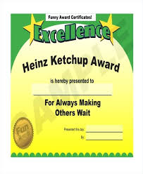 Funny Award Template Certificate Certificates Word Free Yakult Co