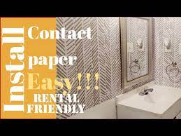 Diy Contact Paper On Wall Bathroom