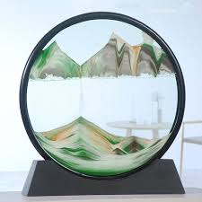 flowing sand pictures painting gift moving hills landscapes