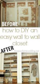 Easy Diy Wall To Wall Closet The