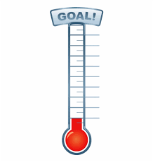 Fundraising Transparent Png Pictures Thermometer Goal Chart
